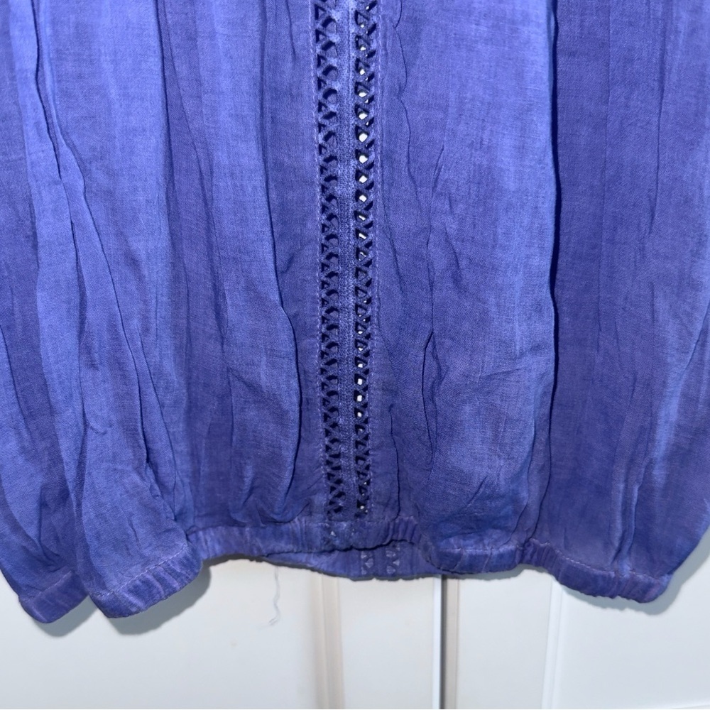 NWT Young Fabulous & Broke YFB Villa Top Purple Lavender Small Off Shoulder L/S - Picture 7 of 9